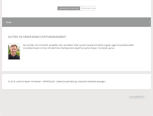 Tablet Screenshot of mayer-immobilien.de
